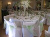 100% polyetser banquet chair cover and chair cover with sash for wedding