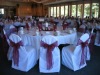 100% polyetser banquet chair cover and chair cover with sash for wedding