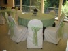 100% polyetser banquet chair cover and chair cover with sash for wedding