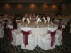 100% polyetser banquet chair cover and chair cover with sash for wedding