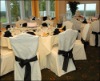 100% polyetser banquet chair cover and chair cover with sash for wedding