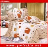 100 polyetser reactive print bed sets/ 4 pcs pink color duvet cover set