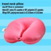 100% polystyrene micro beads filled and printed aero soft travel pillow
