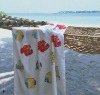 100% printed velour beach towel