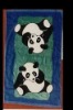 100%pure cotton reactive printed panda  beach towel