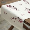 100% pure cotton white printed dining table runner
