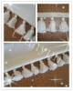 100%rayon bullion curtain tassel fringe lace