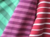 100%rayon yarn dyed colorful strip knitted fabric