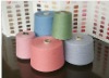 100% recycled polyester colored spun yarn