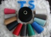 100% recycled top-dyed ring spun poly yarn