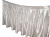 100% satin table skirting for weddings