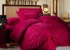100%silk damask jacquard embroidery bedsheet set/wedding bedding/duvet cover set/embroidery bedding