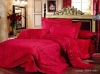 100%silk damask jacquard wedding bedding/duvet cover set/embroidery bedding