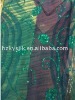 100%silk embroiderd burn-out chiffon fabric