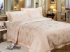 100% silk floss jacquard comforter set bed linen sheet duvet cover