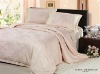 100% silk floss jacquard comforter set bed linen sheet duvet cover