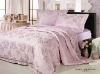 100% silk floss jacquard comforter set bed linen sheet duvet cover