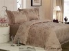 100% silk floss jacquard comforter set bed linen sheet duvet cover