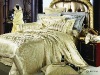 100%silk jacquard and embroidery luxury bedding set