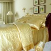 100% silk jacquard bedding set 4 pieces Full Queen King Cal king