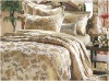 100% silk jacquard bedding set bed line comforter set bedspread