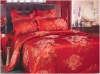 100% silk jacquard bedding set duvet cover bed linen comforter set bedspread