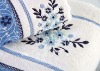 100% soild cotton terry towel with embroiderey