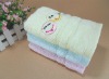 100% soild cotton terry towel with embroiderey