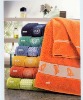 100% solid dyed jacquard terry bath towel