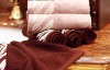 100% solid terry towel with jacquard border