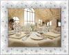 100% spun polyester ivory round tablecloth