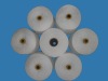 100% spun polyester yarn .raw white