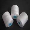100% spun polyester yarn/sewing thread, 30s/2 raw white