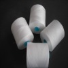 100% spun polyester yarn/sewing thread, 30s/2 raw white