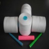 100% spun polyester yarn/sewing thread, 30s/2 raw white