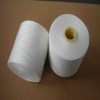 100% spun polyester yarn/sewing thread, 30s/2 raw white