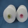 100% spun polyester yarn/sewing thread, 40s/2 raw white
