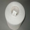 100% spun polyester yarn/sewing thread, 50s/2 raw white