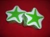 100% star shape cotton compressed terry towel,