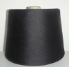 100% super black virgin or close virgin polyester ring spun yarn