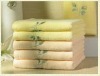 100% terry cotton embroidered face towel / solid color with embroidery
