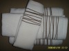 100% terry cotton hand towel with emb border
