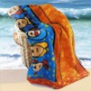 100% terry cotton jacquard beach towel for children