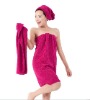 100% terry cotton plain bath towel / towel set / home textile