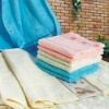 100% terry cotton plain face towel / solid color