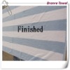 100% terry cotton striped beach towel with high quality and nice packing