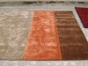 100% textured viscose indian handtufted rug or carpet made in modern design