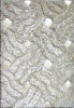 100% textured wool, leather and polyster indian handtufted rug or carpet made of semi twist yarn in modern design