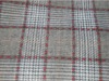 100% wool grid fabric