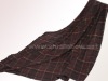 100% wool woven checked blanket